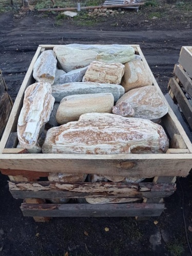 Златолит жёлтый, жёлто-зелёный глыбки и валуны для ланшафтного дизайна купить в Озёрах