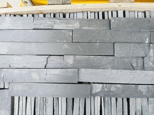 Плитка чёрная из натурального камня фасадная 30 см * 5 см, толщина 7 мм -30 мм купить в Озёрах