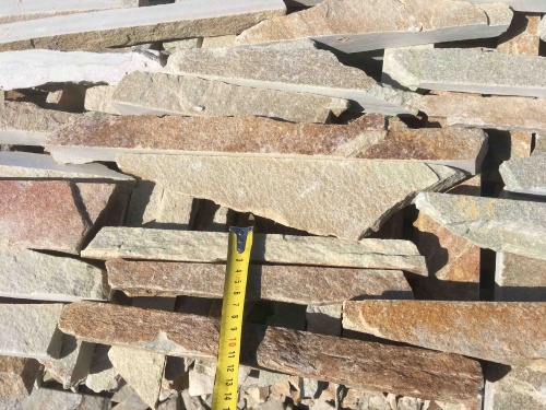 Горбушка златолит золотистый для облицовки купить в Озёрах