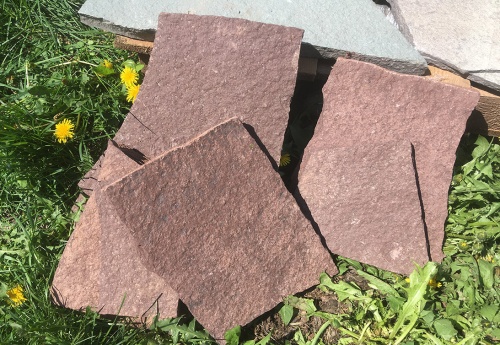 Плитняк лемезит бордовый для цоколя 1,5-2 см купить в Озёрах