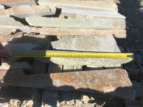 Горбушка златолит золотистый для облицовки купить в Озёрах