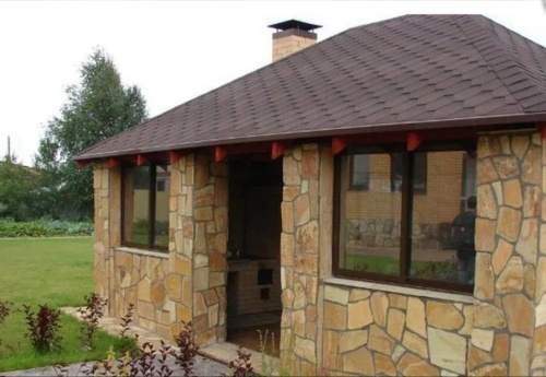 Плитняк златолит жёлтый для фасада 1,5-3 см купить в Озёрах