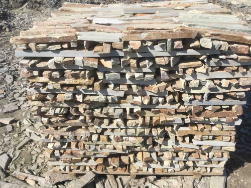 Горбушка златолит золотистый для облицовки купить в Озёрах