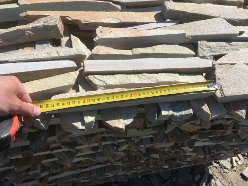 Горбушка златолит золотистый для облицовки купить в Озёрах