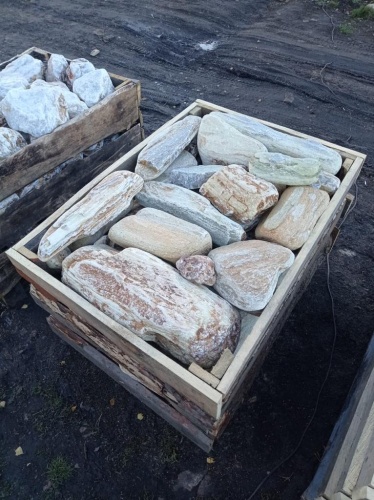 Златолит жёлтый, жёлто-зелёный глыбки и валуны для ланшафтного дизайна купить в Озёрах